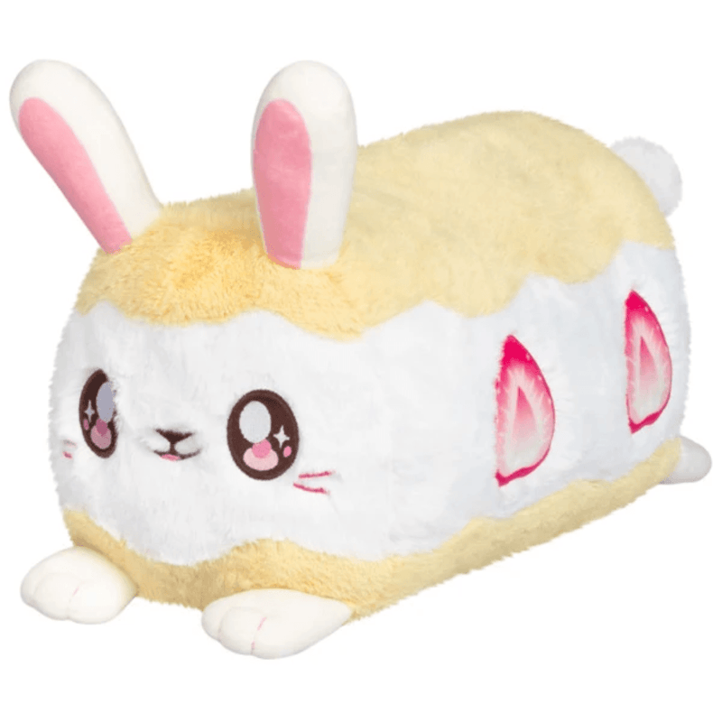 Squishable Toobling Strawberry Sandwich Bunny plush with pink bunny ears and strawberry details