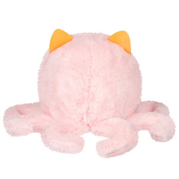 Back view of Squishable Undercover Snacker Corgi in Octopus plush showing pink fluffy body and ears