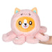 Squishable Undercover Snacker Corgi in Octopus plush with pink tentacles and corgi face, held in hand