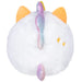 Back view of Squishable Undercover Snacker Corgi in Unicorn plush showing rainbow mane and tail