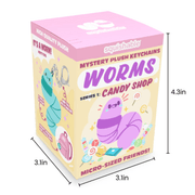 Squishable Worms Series 1 Candy Shop plush keychain blind box packaging