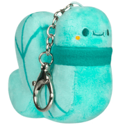 Blue Raspberry Squishable Worm micro plush keychain