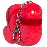 Hot Cinnamon red Squishable Worm micro plush keychain