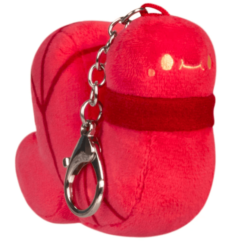 Hot Cinnamon red Squishable Worm micro plush keychain