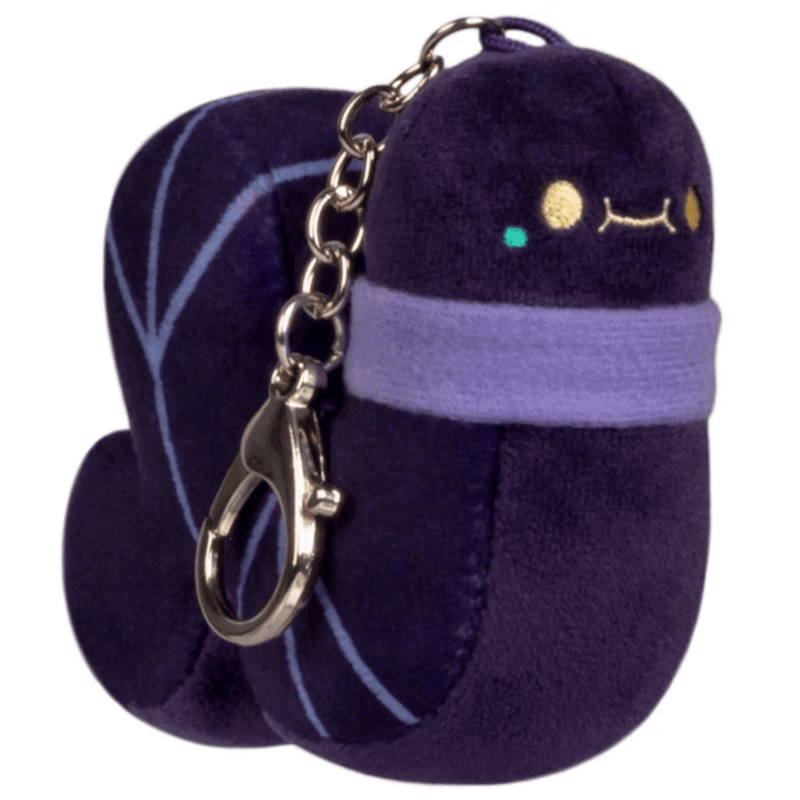 Rare Licorice Squishable Worm micro plush keychain