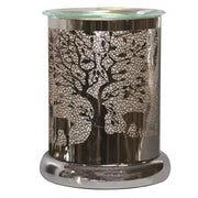 Stag & Tree Touch - Sensitive Wax Melt Burner – Chrome - Something Different Gift Shop