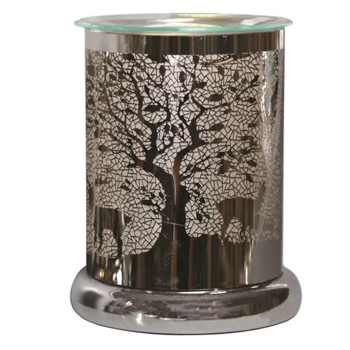 Stag & Tree Touch - Sensitive Wax Melt Burner – Chrome - Something Different Gift Shop