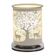 Stag Under Tree Electric Wax Melt Burner – White - Something Different Gift Shop