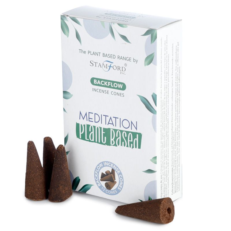 Stamford Meditation Plant Based Backflow Incense Cones - Something Different Gift Shop