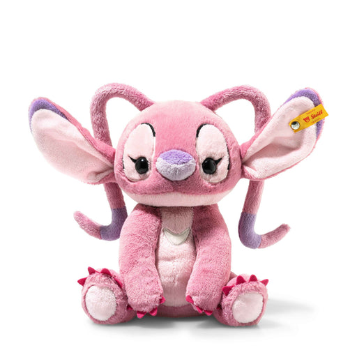 Front view of Steiff Angel plush, rosy pink with big ears and feelers – Steiff teddy bears