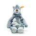 Front view of Steiff Disney Baloo bear plush in blue-grey with soft belly