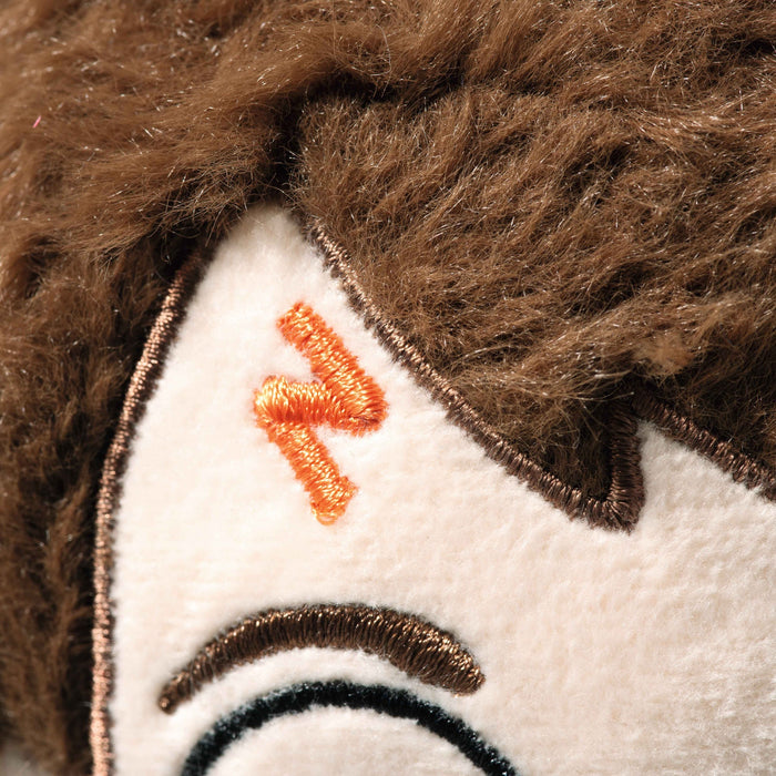 Close-up of Steiff Harry Potter plush lightning scar embroidery and soft hair – Steiff bears