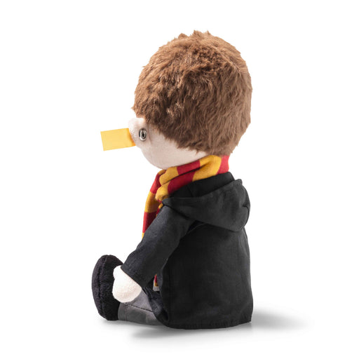 Side profile of Steiff Harry Potter plush with robe hood and Button in Ear – Steiff teddy bears