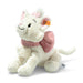 Angled view of Steiff Marie cat plush with pink bow and collar – Steiff teddy bears