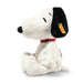 Steiff Snoopy plush toy, side view showing black ears and red collar, button-in-ear tag – Steiff bears.