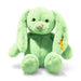 Front view of Steiff Tilda Bunny in mint green plush with floppy ears – Steiff teddy bears