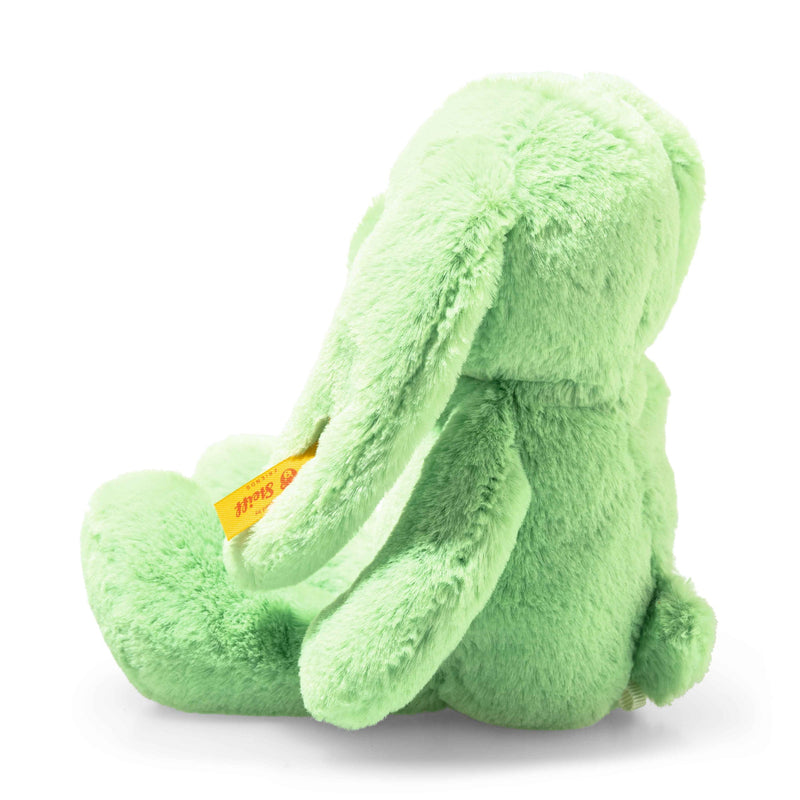 Side view of Steiff Tilda Bunny showing long ears and fluffy tail – Steiff teddy bears