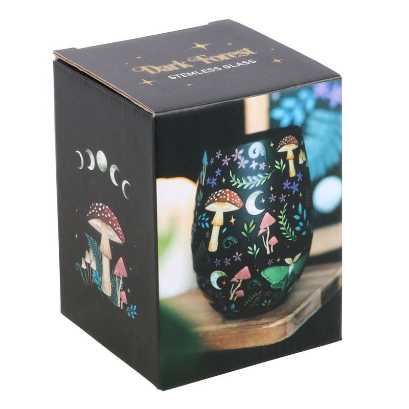 Stemless Wine Glass - Dark Forest - Something Different Gift Shop