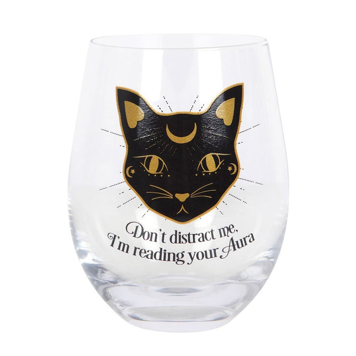 Stemless Wine Glass - Reading Your Aura - Something Different Gift Shop