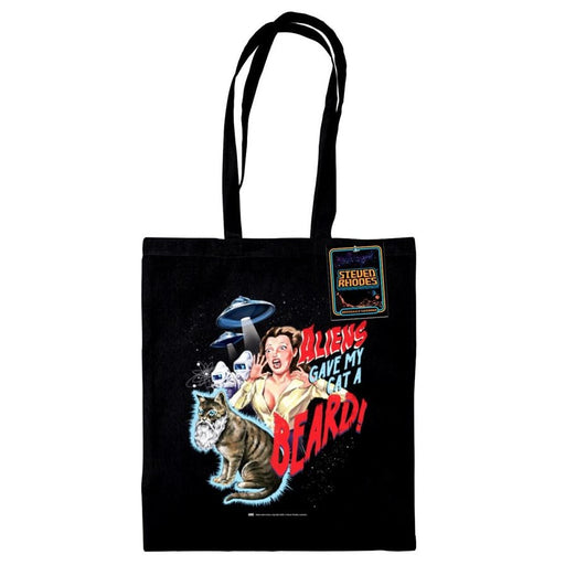 Steven Rhodes Tote Bag – Aliens Gave My Cat a Beard!
