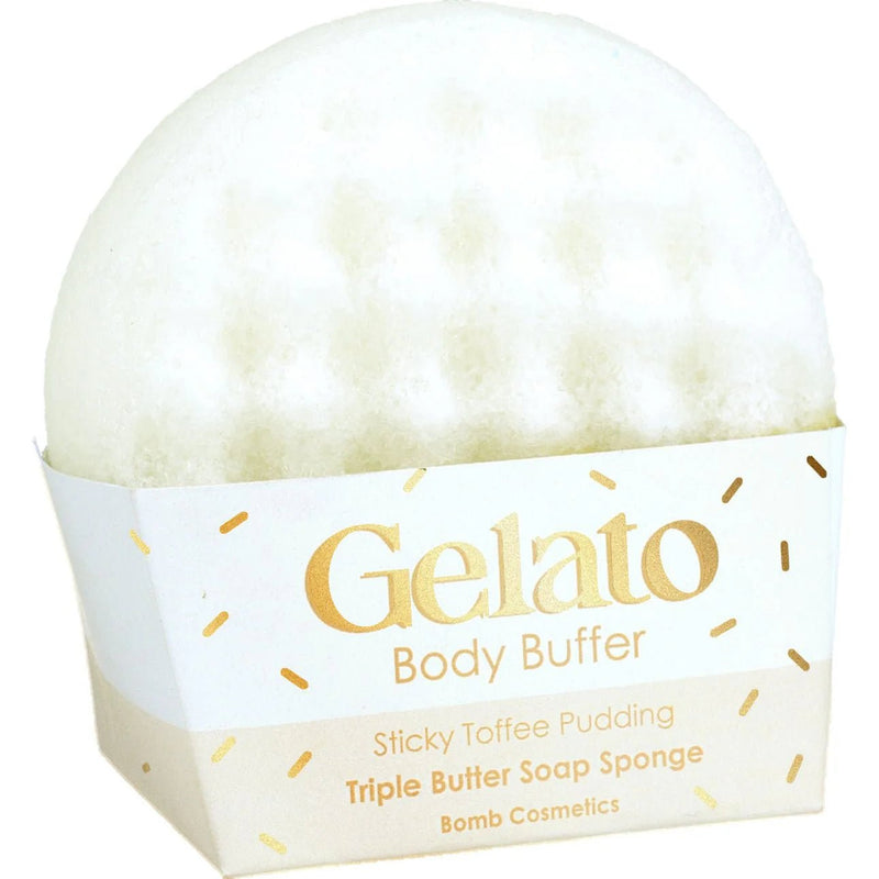 Sticky Toffee Pudding Gelato Body Buffer – Soap Inside Loofah Sponge - Something Different Gift Shop