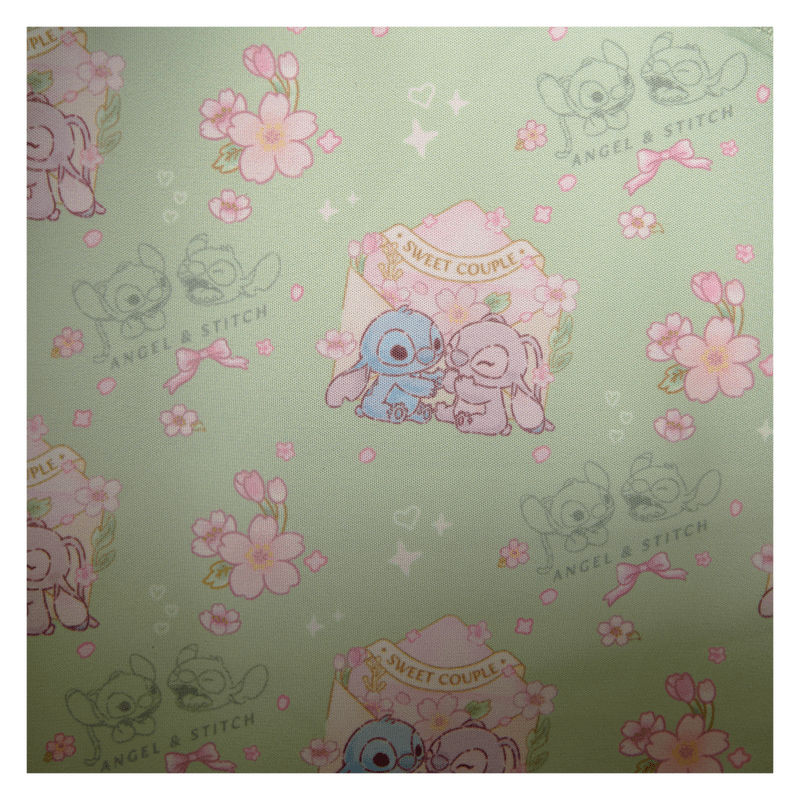 Stitch & Angel Cherry Blossom All - Over Print Mini Backpack - Something Different Gift Shop
