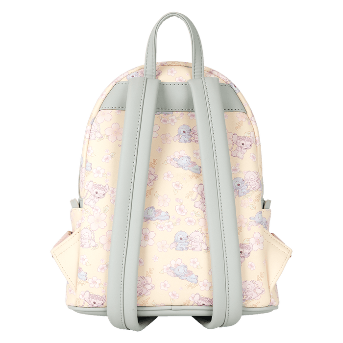 Stitch & Angel Cherry Blossom All - Over Print Mini Backpack - Something Different Gift Shop