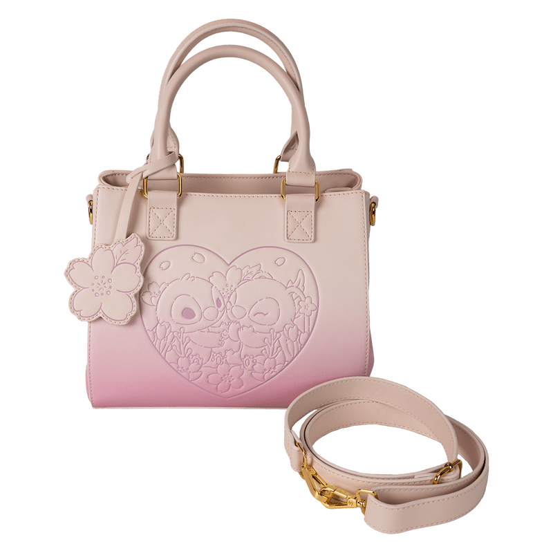 Stitch & Angel Cherry Blossom Heart Crossbody Bag - Something Different Gift Shop