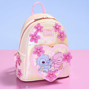 Stitch & Angel Cherry Blossom Heart Mini Backpack - Something Different Gift Shop