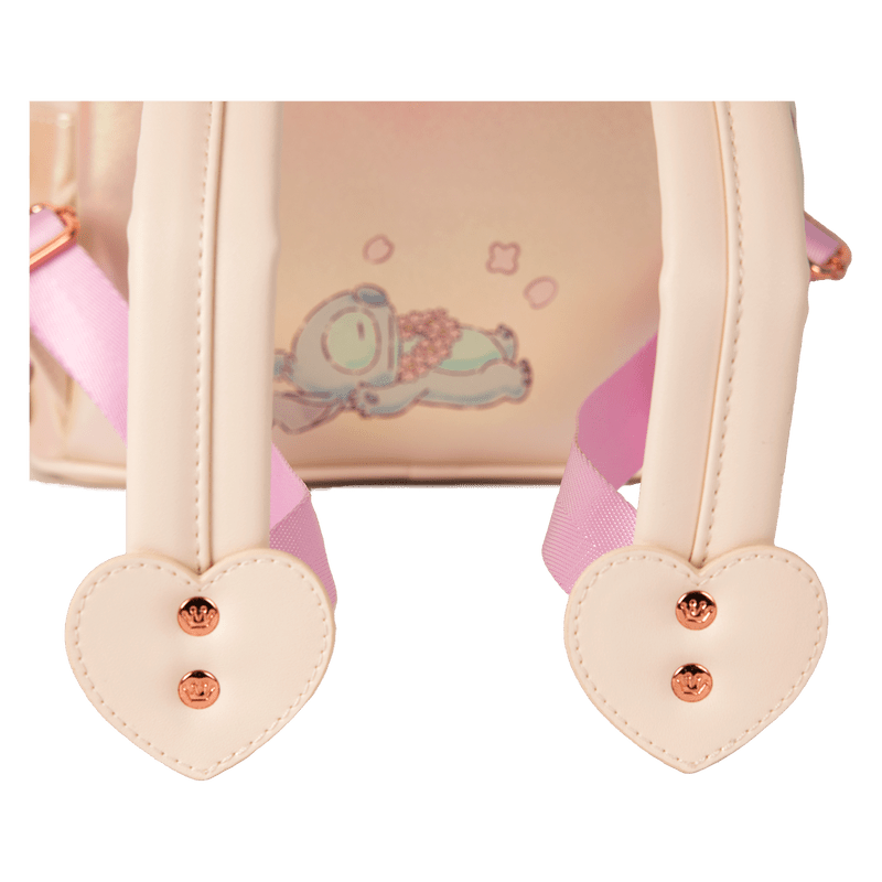 Stitch & Angel Cherry Blossom Heart Mini Backpack - Something Different Gift Shop