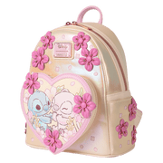 Stitch & Angel Cherry Blossom Heart Mini Backpack - Something Different Gift Shop