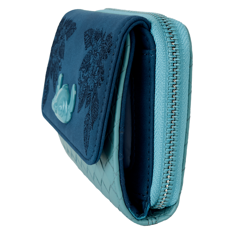 Stitch Embroidered Floral Wallet - Something Different Gift Shop