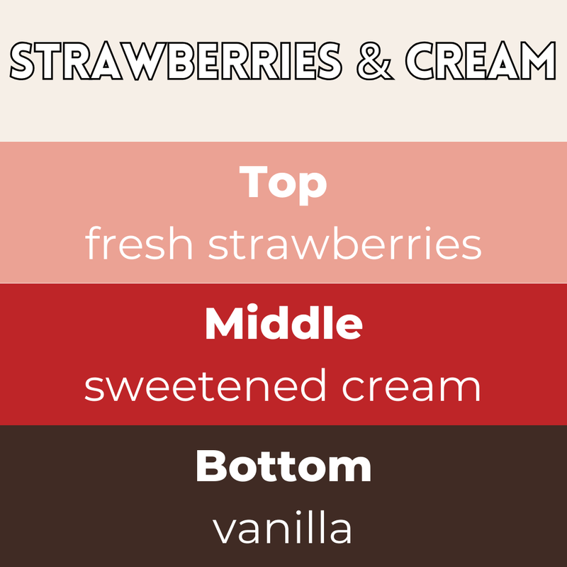 Strawberries & Cream Segment Wax Melt - Something Different Gift Shop