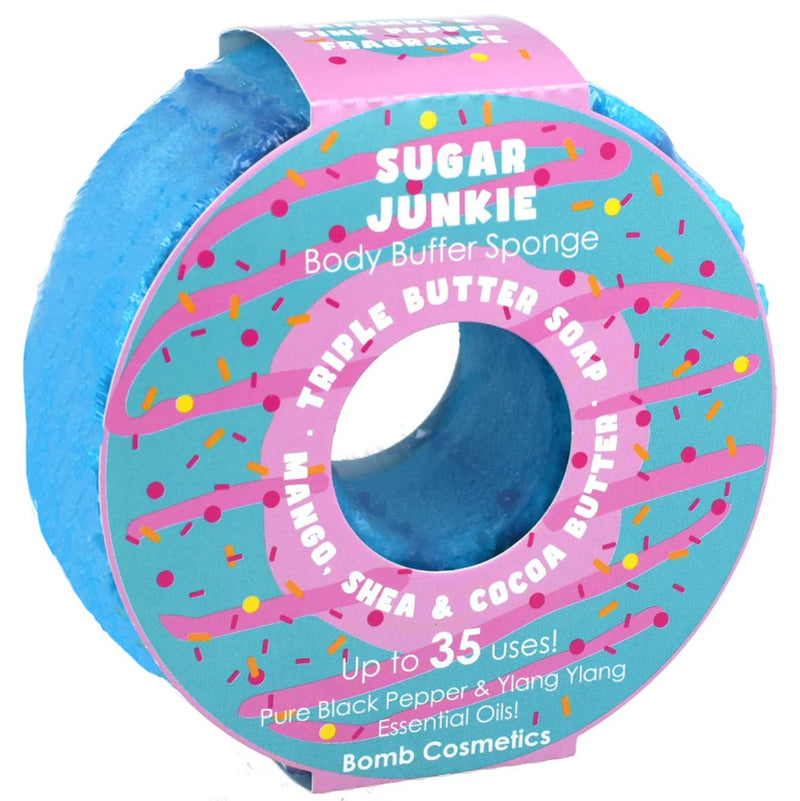 Sugar Junkie Loofah Body Buffer – Soap Inside Sponge - Something Different Gift Shop