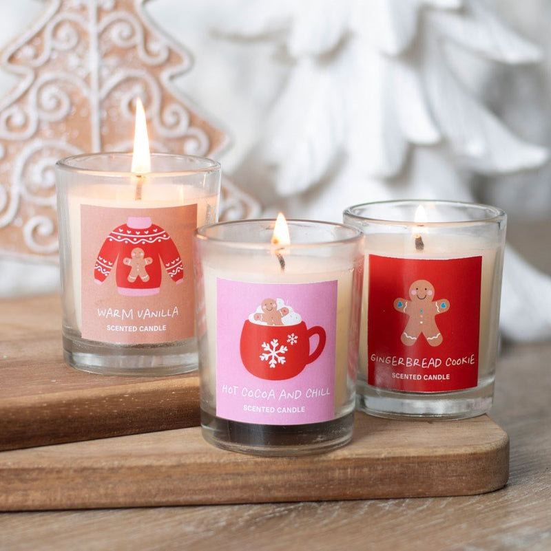 Sugarplum Fun Christmas Votive Candle Trio - Something Different Gift Shop