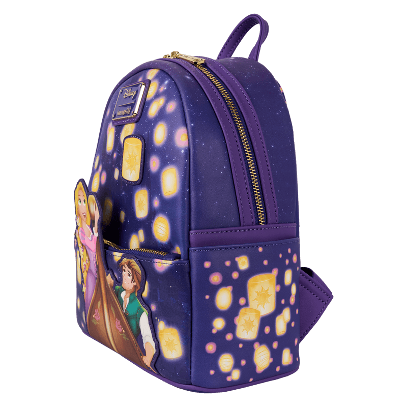 Tangled Rapunzel & Flynn Rider Lantern Light Up Mini Backpack - Something Different Gift Shop