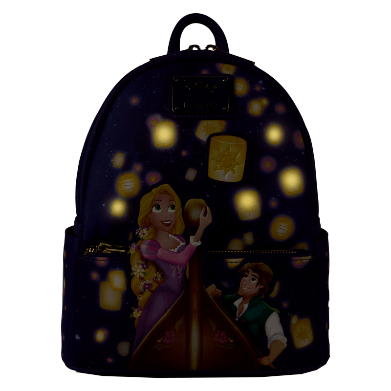 Tangled Rapunzel & Flynn Rider Lantern Light Up Mini Backpack - Something Different Gift Shop