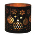 Tealight Wax Melter and Candle Holder - Black & Gold Silhouette Baubles - Something Different Gift Shop