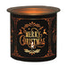 Tealight Wax Melter and Candle Holder - Black & Gold Silhouette Merry Christmas - Something Different Gift Shop