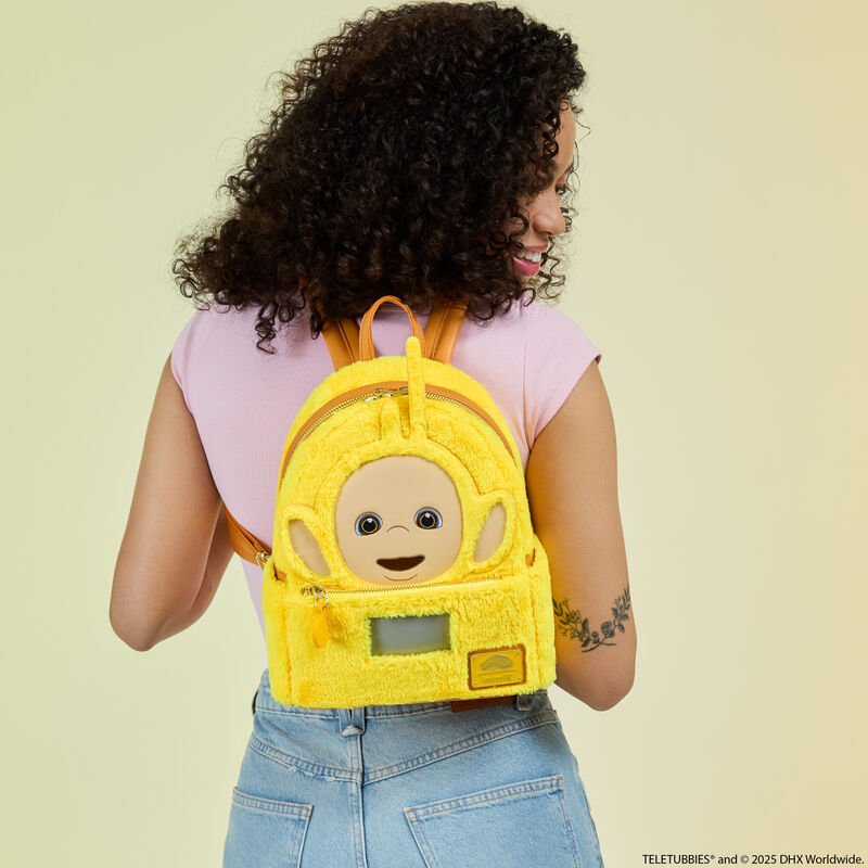 Teletubbies Laa - Laa Plush Cosplay Light Up Mini Backpack - Something Different Gift Shop