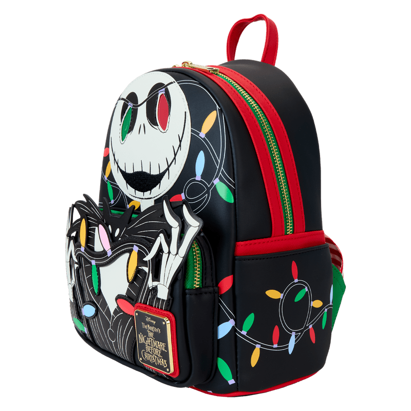 The Nightmare Before Christmas Jack Skellington String Lights Light Up Glow Mini Backpack - Something Different Gift Shop
