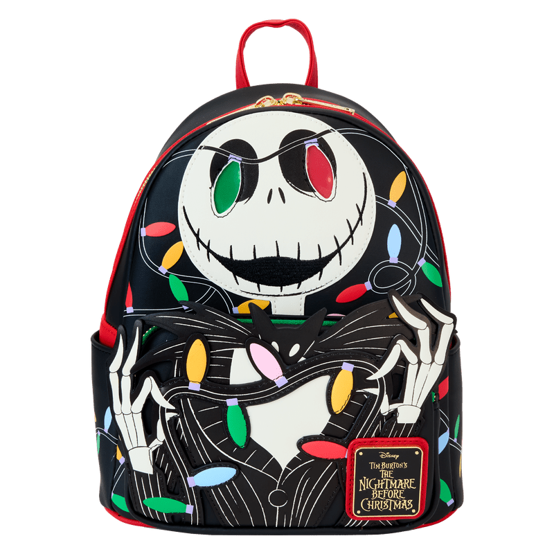 The Nightmare Before Christmas Jack Skellington String Lights Light Up Glow Mini Backpack - Something Different Gift Shop