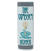 Spine view of The Odyssey large ceramic book vase by Homer
