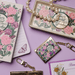The Secret Garden literary trinket tray with pearl necklace and matching bookish accessories
