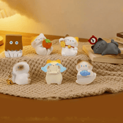 ThingsWoo The Cat Come blind box collection featuring regular kitty figures and secret Lucky Kitty