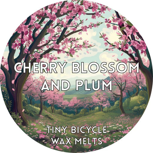 Tiny Bicycle Cherry Blossom and Plum Segment Wax Melt - Something Different Gift Shop
