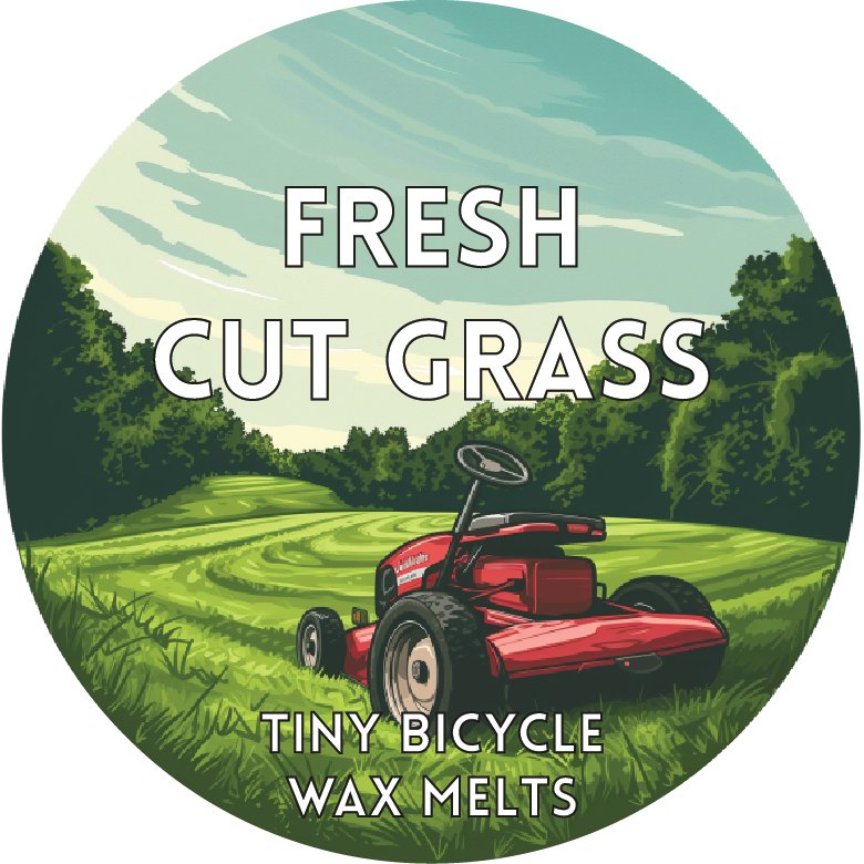 Tiny Bicycle Fresh Cut Grass Segment Wax Melt - Something Different Gift Shop