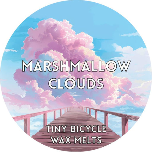 Tiny Bicycle Marshmallow Clouds Segment Wax Melt - Something Different Gift Shop