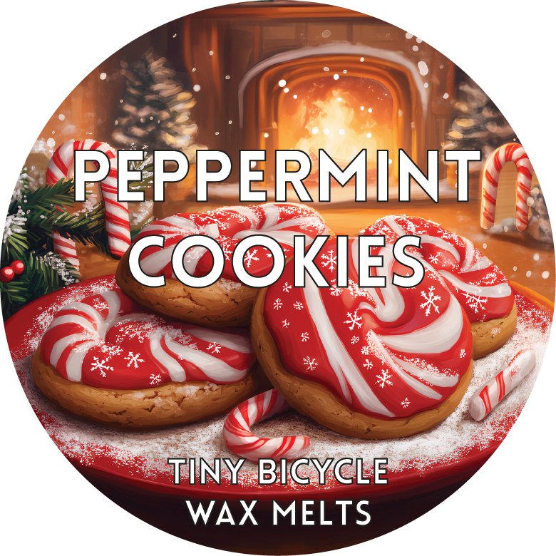 Tiny Bicycle Peppermint Cookies Segment Wax Melt - Something Different Gift Shop