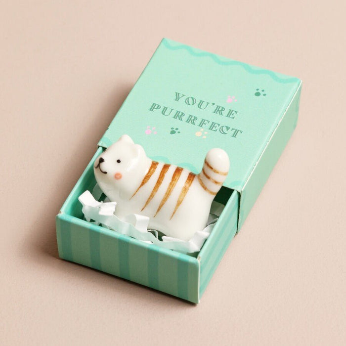 Lisa Angel Tiny Matchbox Ceramic Cat Token – Something Different Gift Shop